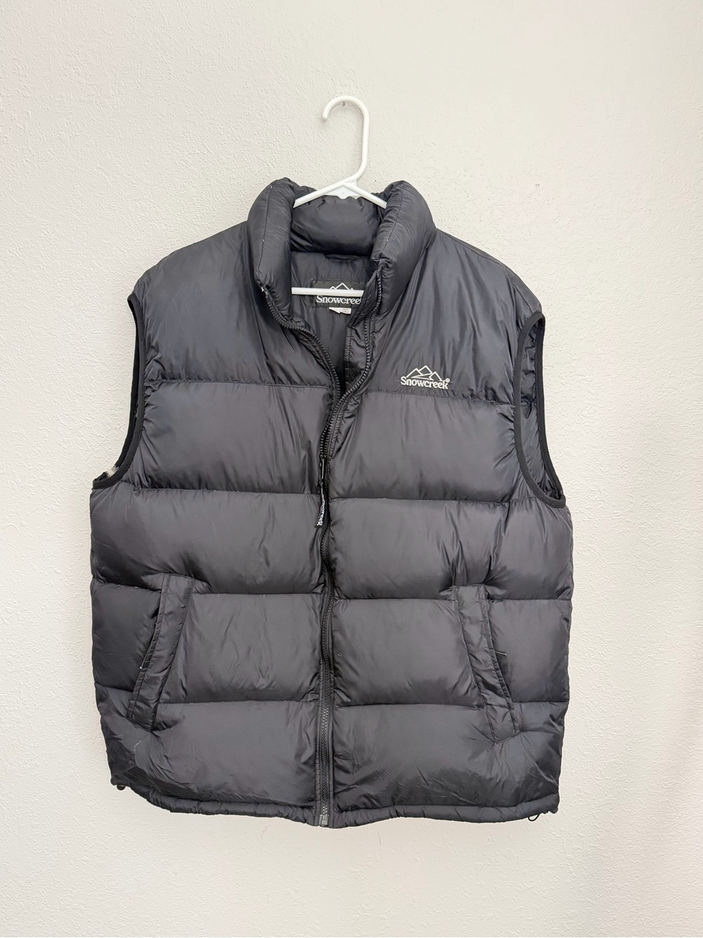 Vintage Men's Snow Creek Quilted Black Puffer Vest